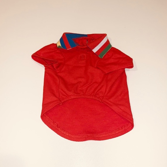 Puppy Red Polo Top Size Small - Picture 2 of 3